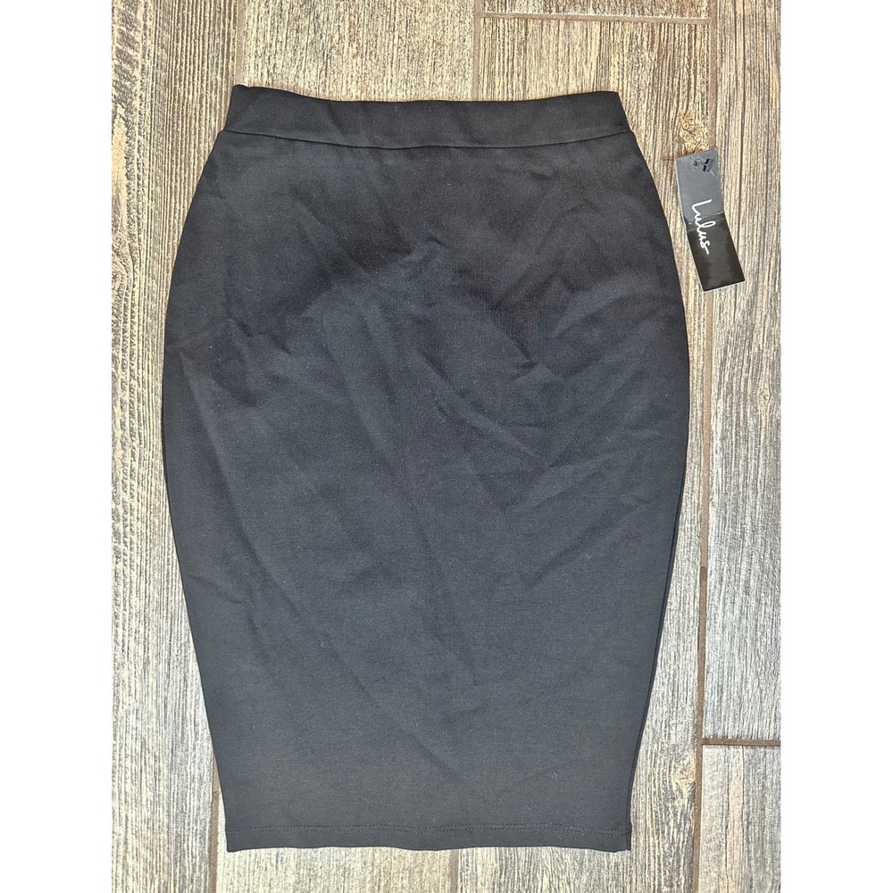 Lulus Black Pencil Skirt‎ XS Fitted Career Office Business Made in USA